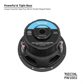 Сабвуфер RECOIL PW10D2