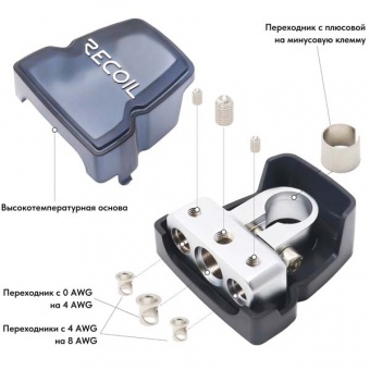 Клеммы аккум. Recoil PBT-1024