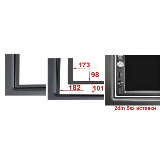 Переходная рамка 2 DIN W Golf5, Passat B6, Touran, Jetta, Tiguan, Amarok, Caddy INCAR RVW-N11