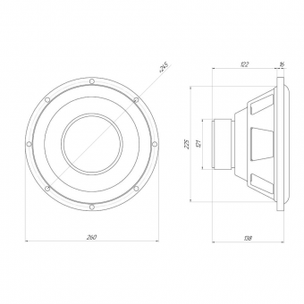 Сабвуфер ORIS ELECTRONICS JB-10R
