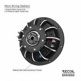 Сабвуфер RECOIL SXS12D2 SLIM