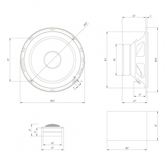 Автоакустика компонентная ORIS ELECTRONICS JB-65S