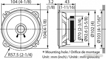 Акустическая система KENWOOD KFC-S1056