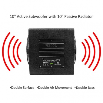 Активный сабвуфер RECOIL SW10P (10", пас.изл.,300RMS)