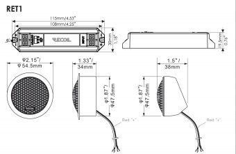 Автоакустика твитеры RECOIL RET1