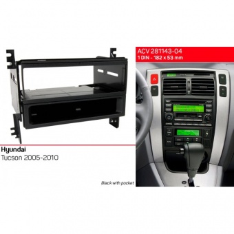 Переходная рамка 1 DIN Hyundai Tucson ACV 281143-04