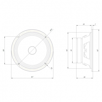 Автоакустика среднечастотная ORIS ELECTRONICS LS-6512
