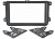Переходная рамка 2 DIN W Golf5, Passat B6, Touran, Jetta, Tiguan, Amarok, Caddy INCAR RVW-N11