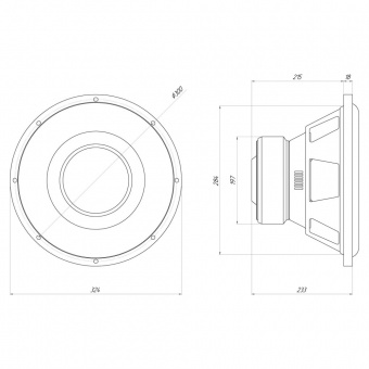 Сабвуфер ORIS ELECTRONICS NW-D2.12LE