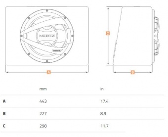 Корпусной пассивный сабвуфер Hertz DBX25.3
