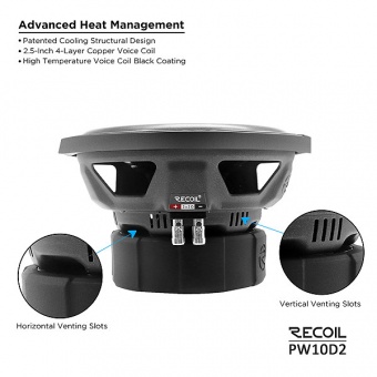 Сабвуфер RECOIL PW10D2