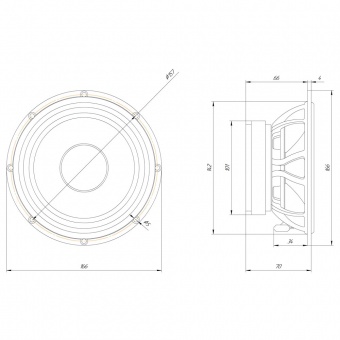 Автоакустика мидбас ORIS ELECTRONICS W3