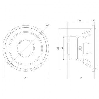 Сабвуфер ORIS ELECTRONICS UP3-15