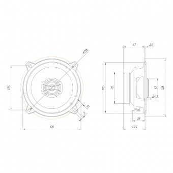 Автоакустика коаксиальная ORIS ELECTRONICS JB-502