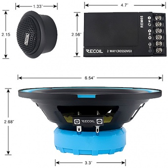 Автоакустика компонентная RECOIL REM65