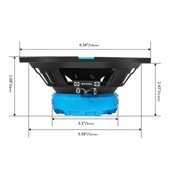 Автоакустика коаксиальная RECOIL RCX65